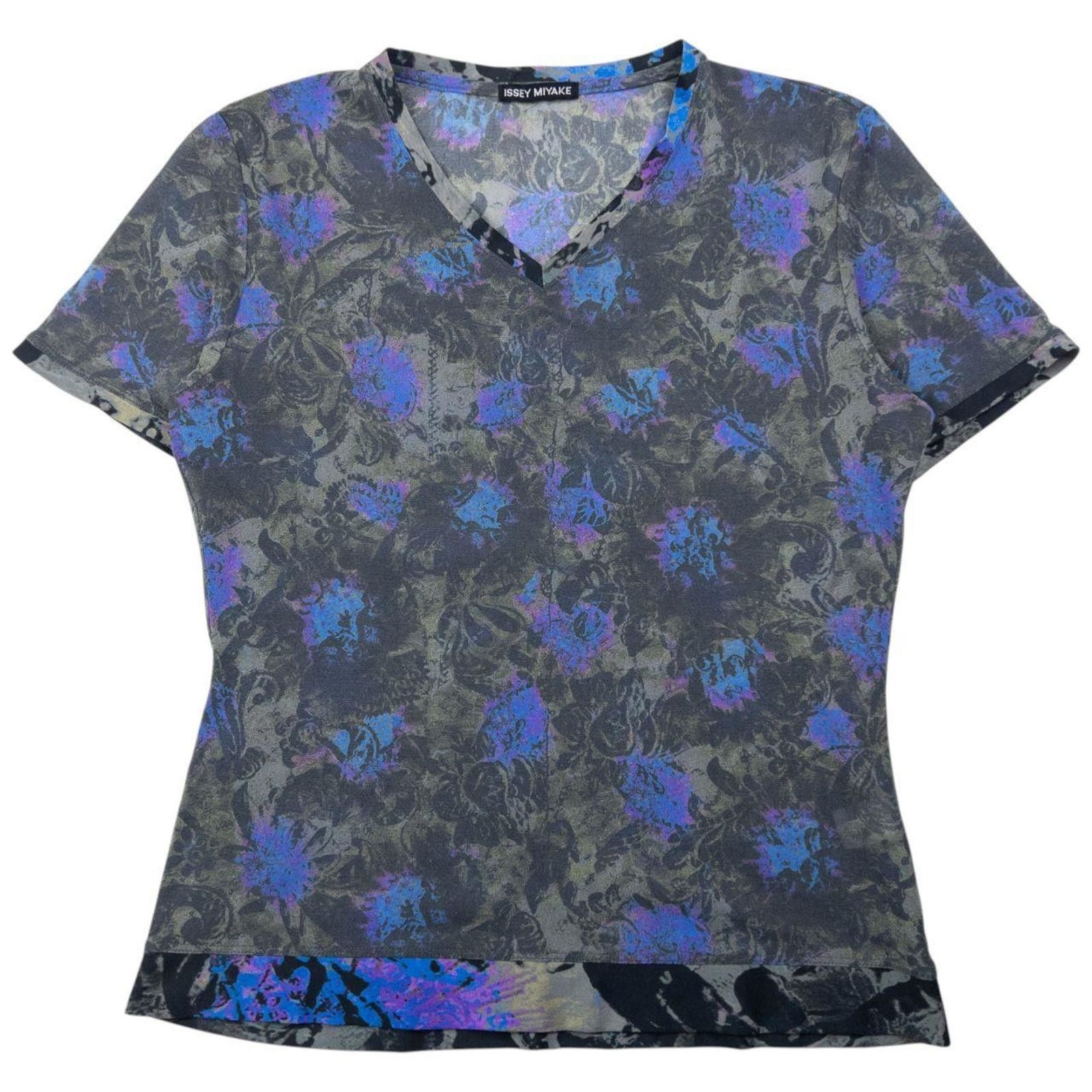 Issey Miyake ISSEY MIYAKE SS2004 MESH BUTTERFLYS TATTOO PRINT TEE