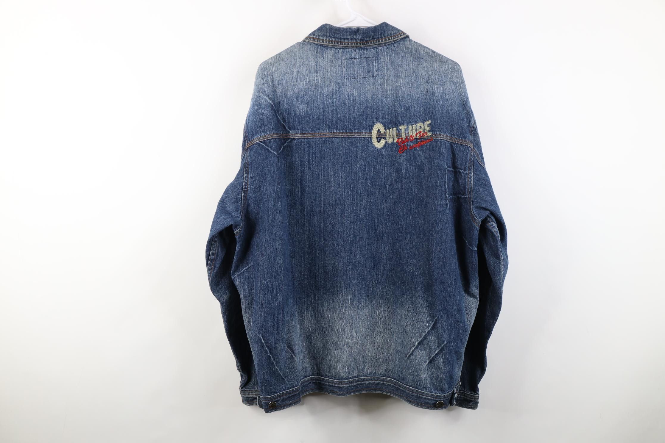Vintage Vintage 90s Y2K Streetwear Denim Chore Trucker Jacket Size US XL / EU 56 / 4 - 16 Thumbnail