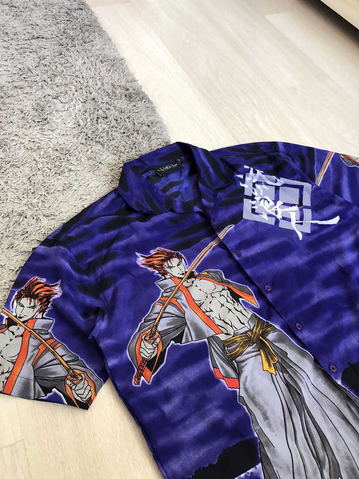 Japanese Brand × Vintage Vintage Crazy Shirts Samurai Anime Full Print Y2K Shirt Size US L / EU 52-54 / 3 - 3 Thumbnail