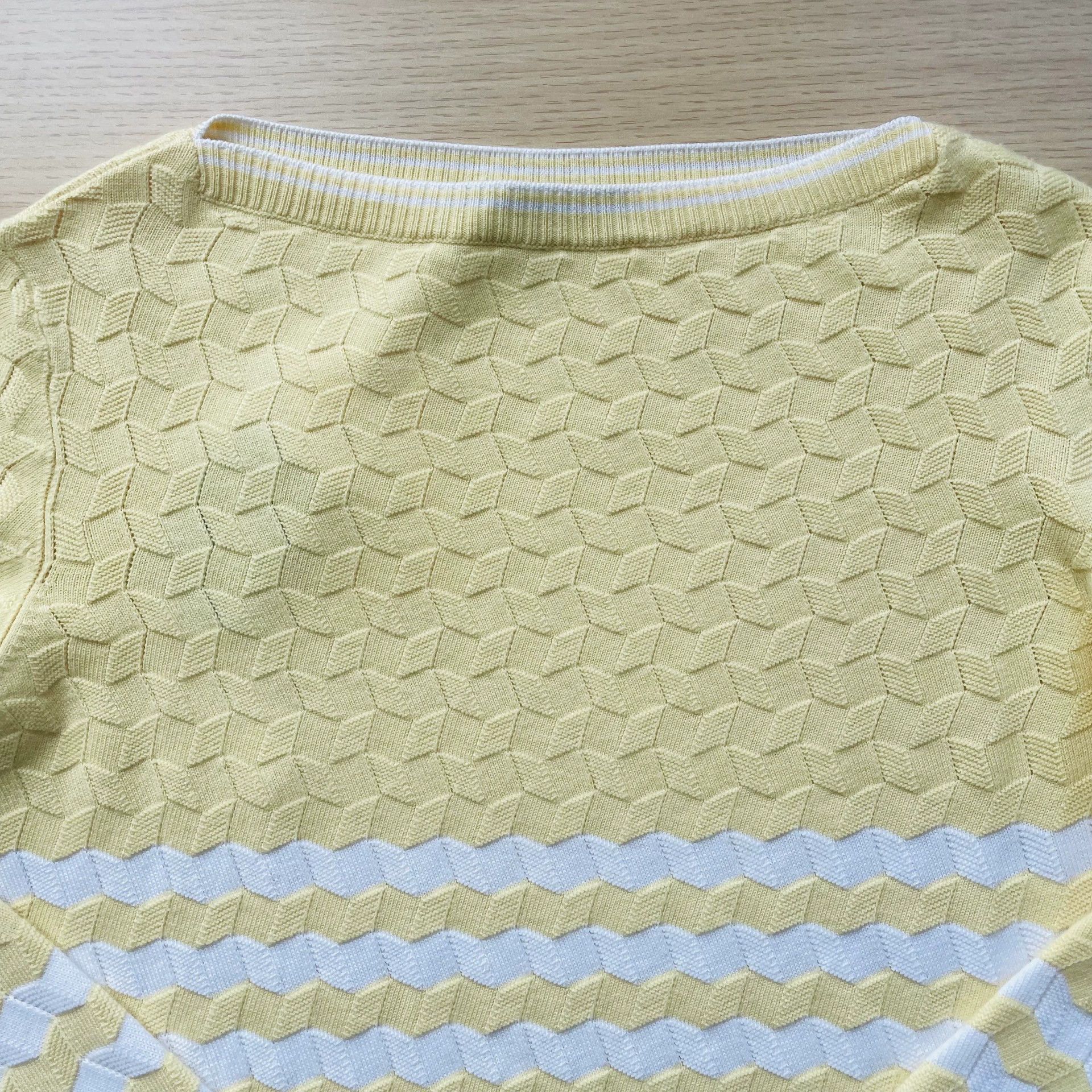 Loro Piana Loro Piana King's Gift Stripe Knit Sweater Wmn's Yellow/White 38 99 Size XS / US 0-2 / IT 36-38 - 4 Thumbnail