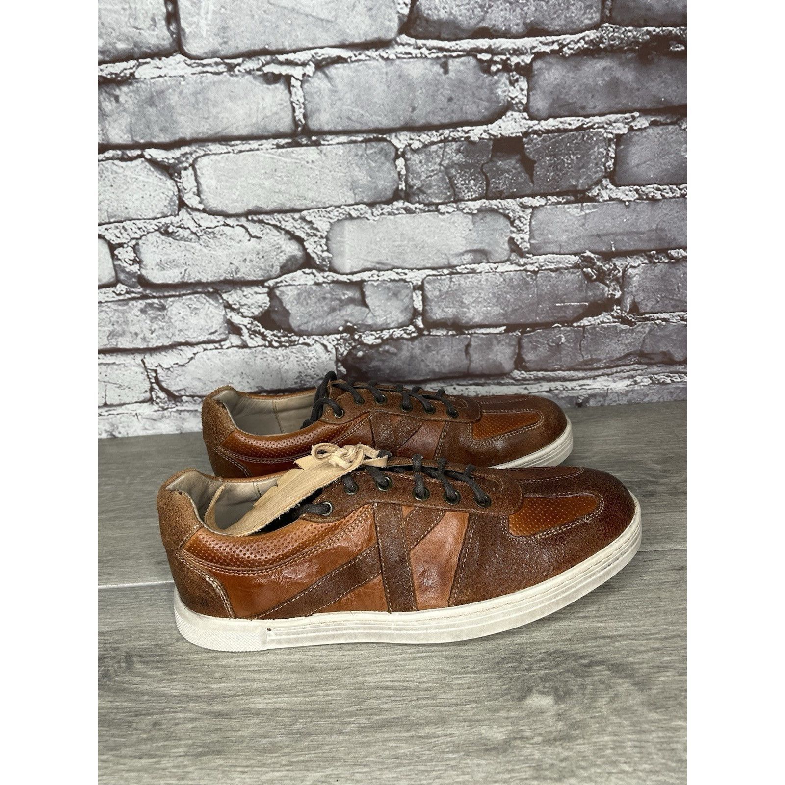 Bed Stu Bed Stu Muller Brown Leather Low Top Casual Lace Up Shoes Me Size US 8.5 / EU 41-42 - 16 Thumbnail