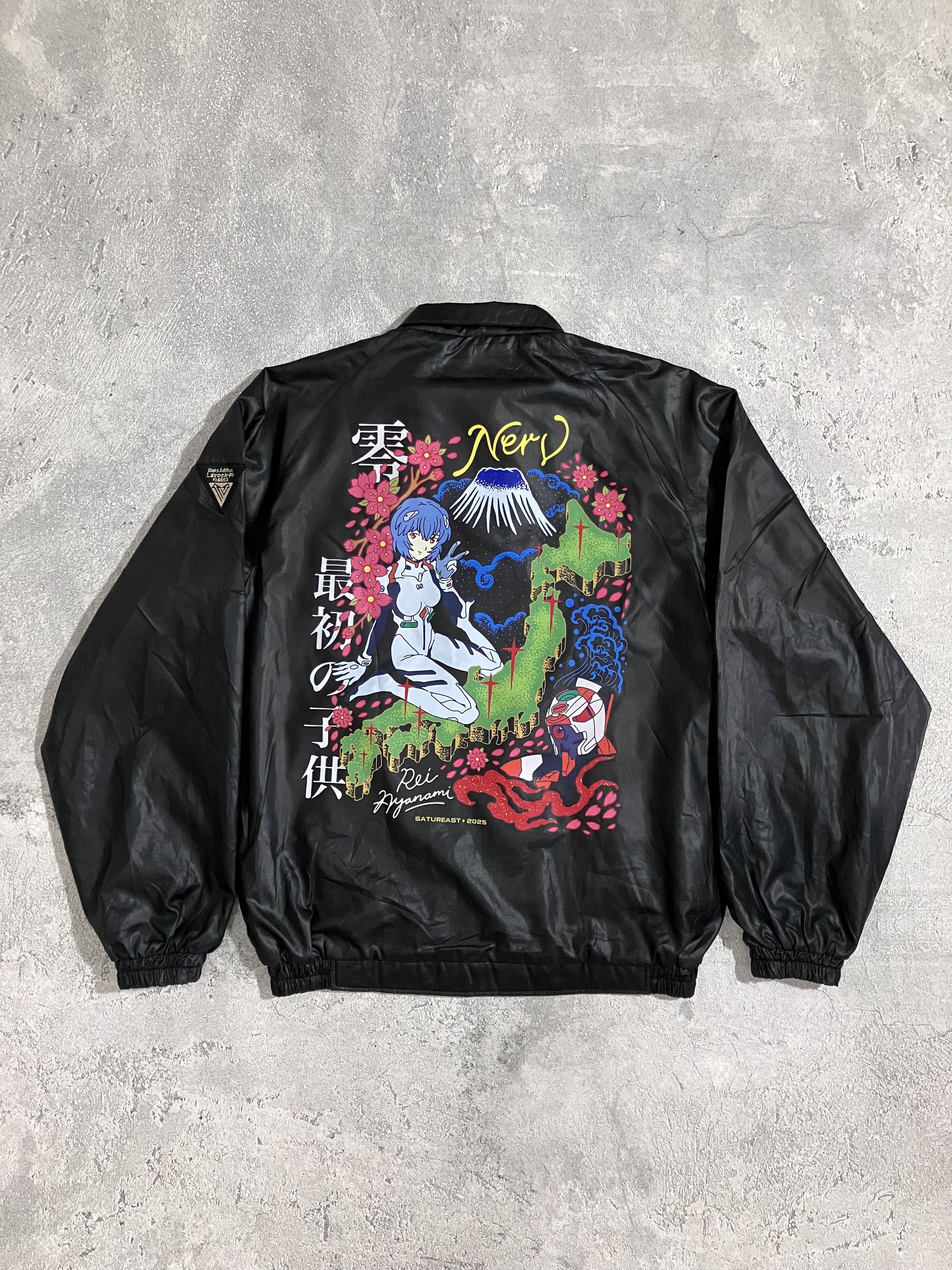 Anime 00s Vintage Biker Jacket x Custom Evangelion Rei Ayanami Size US L / EU 52-54 / 3 - 2 Thumbnail