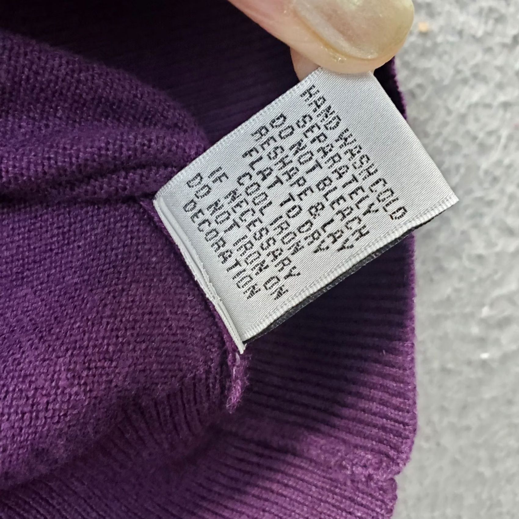 Vintage Jamie Gries Sweater Women's M Purple Knit Beaded Embroidered Pullover Size M / US 6-8 / IT 42-44 - 8 Thumbnail
