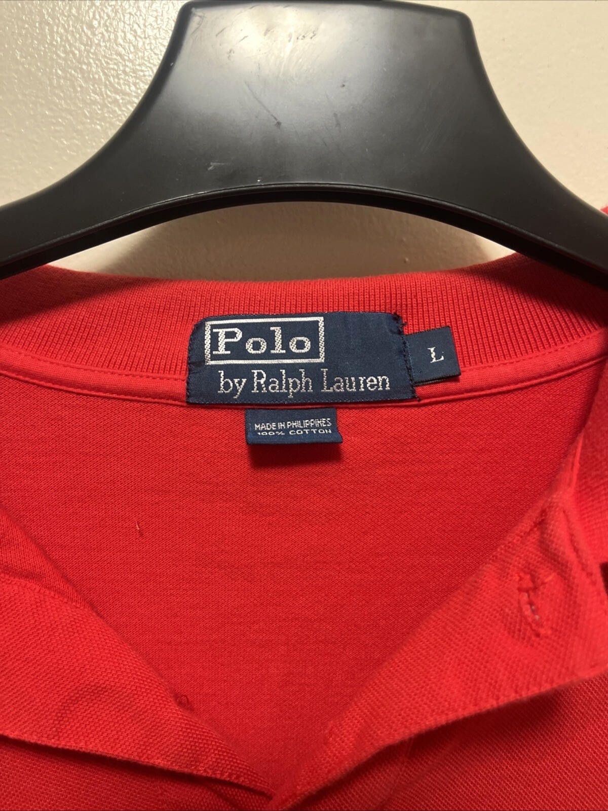 Polo Ralph Lauren LG 90s Ralph Lauren Red Polo Shirt Preppy Heritage Teens Size US L / EU 52-54 / 3 - 2 Thumbnail