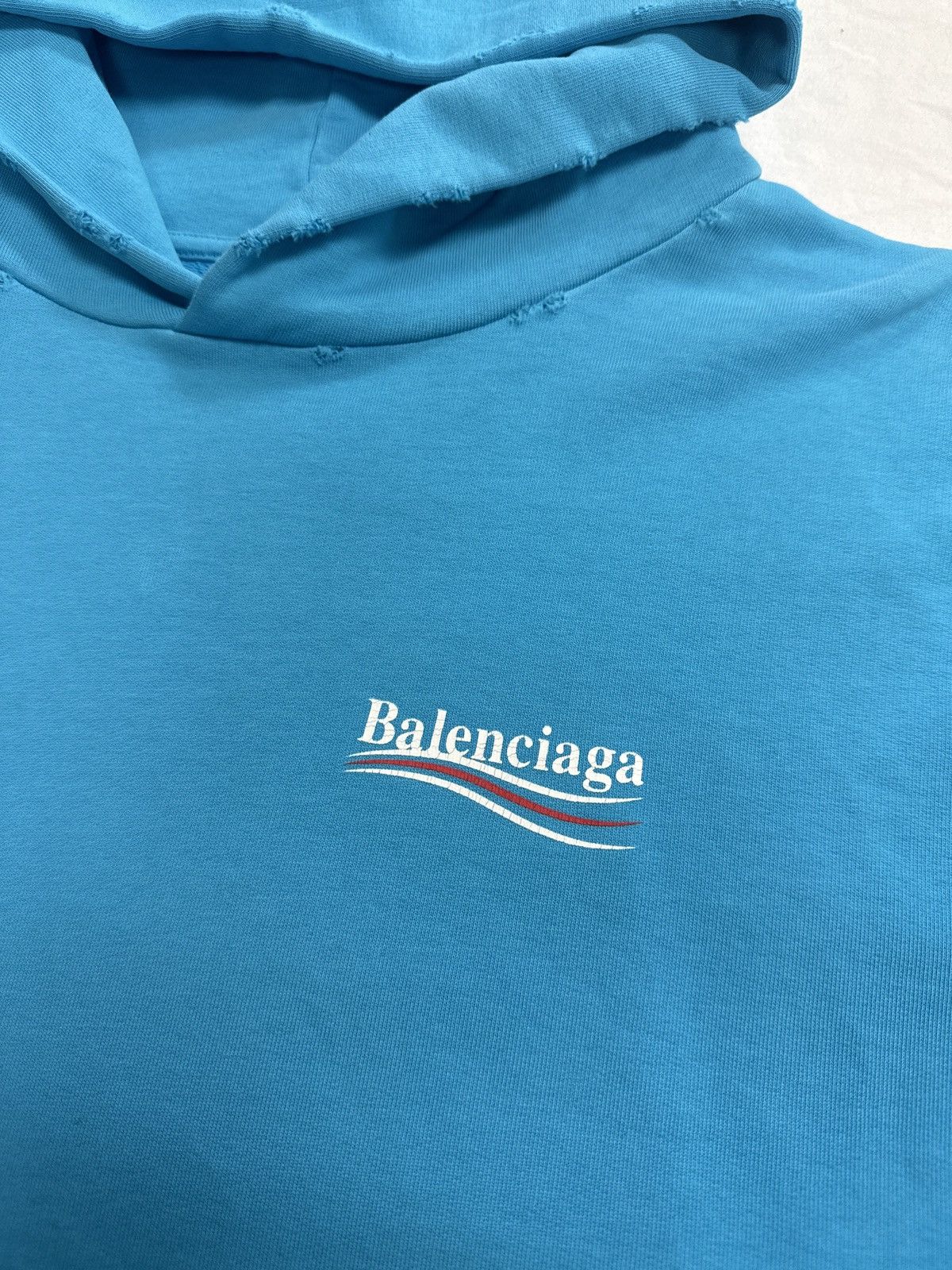 Balenciaga Balenciaga Campaign Hoodie Blue Size US M / EU 48-50 / 2 - 2 Thumbnail