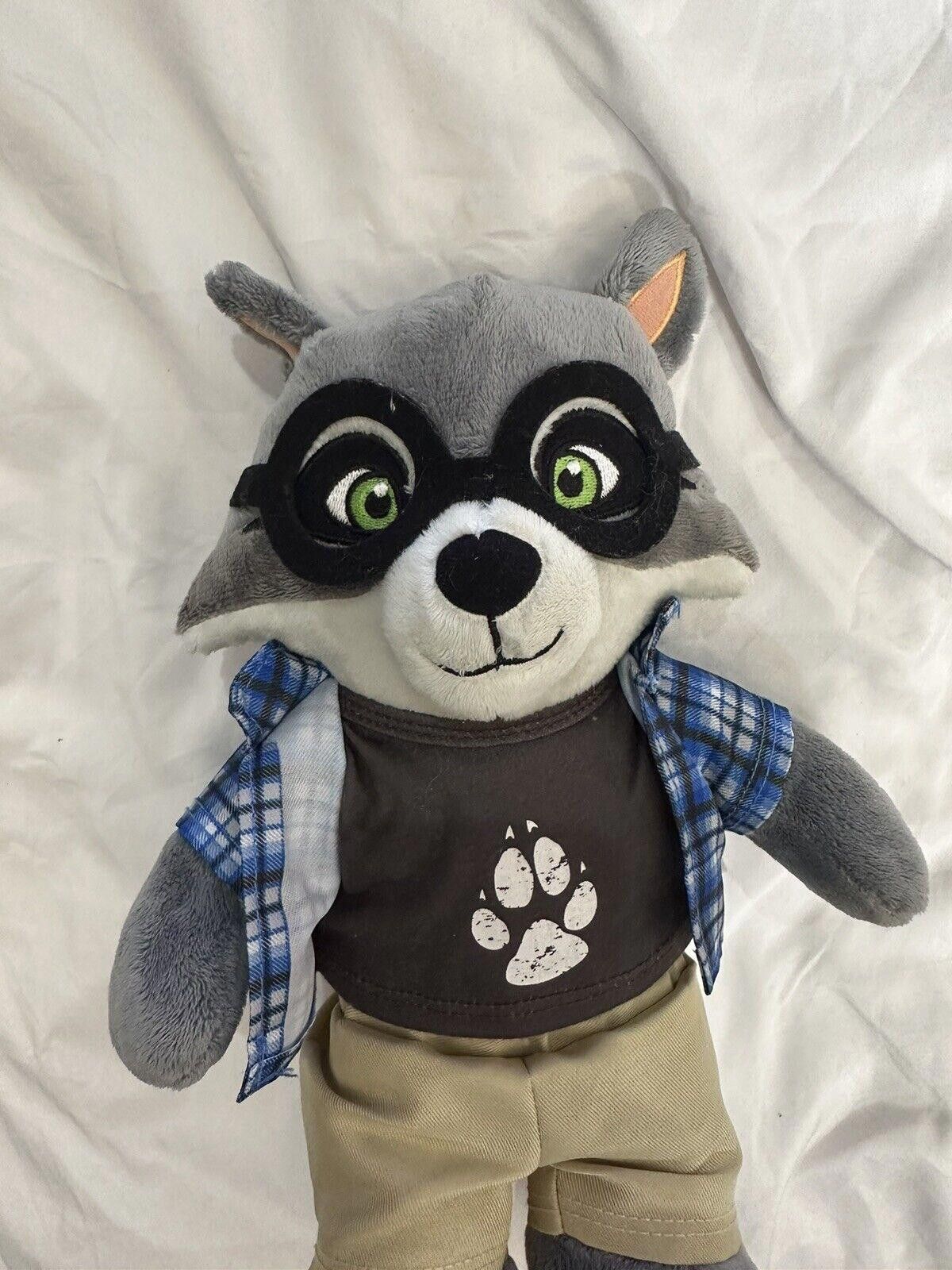 Designer Build A Bear Great Wolf Lodge GWL Oliver Raccoon 12" Size ONE SIZE - 4 Thumbnail