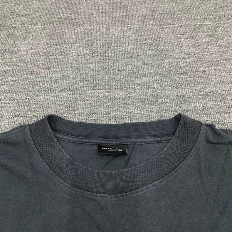 Balenciaga Balenciaga Black Wash Destroy the Earth Short Sleeve Size US XL / EU 56 / 4 - 5 Thumbnail