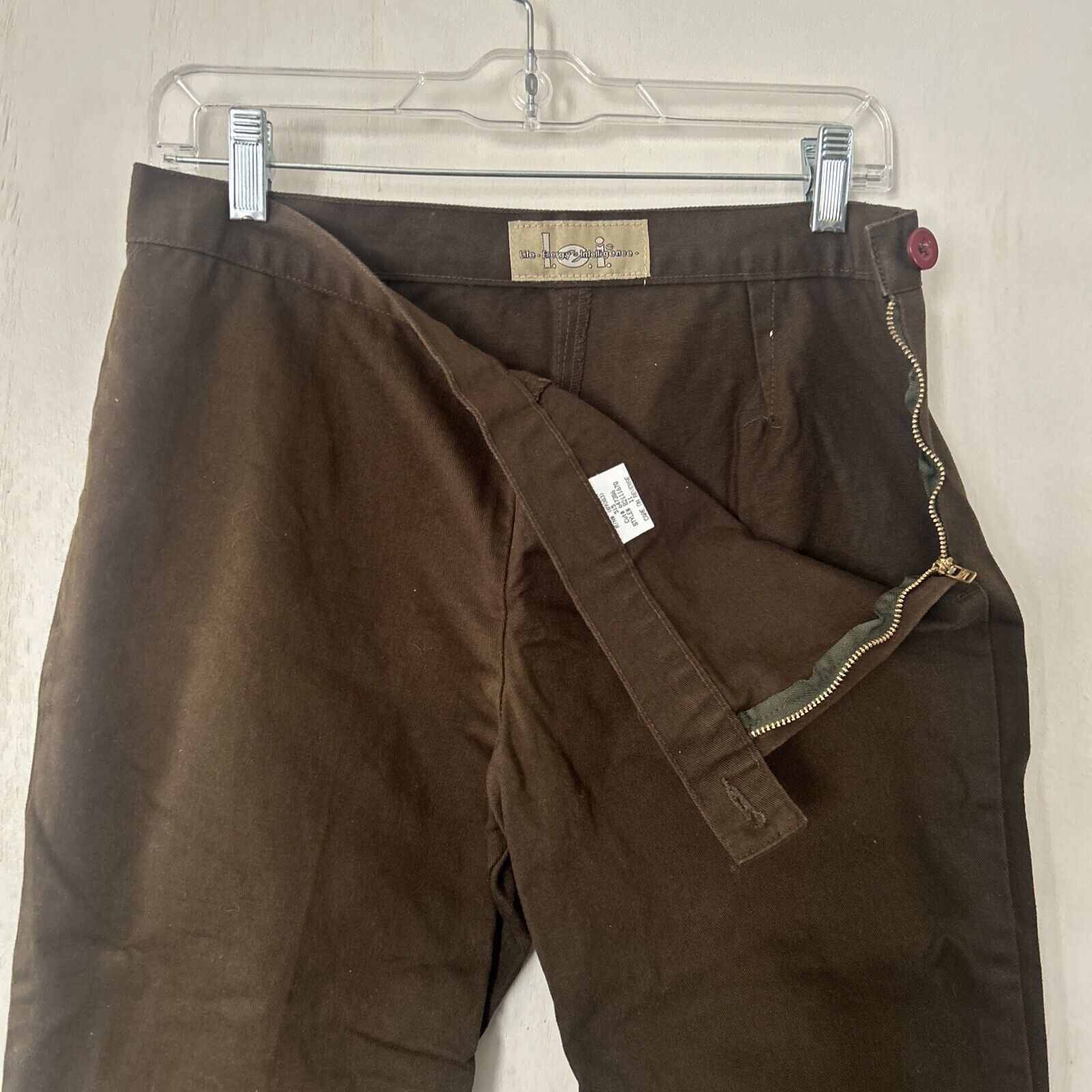 L.E.I. Y2K L.E.I. Vintage Capri Pants Dark Brown Size 11 Size 32" / US 10 / IT 46 - 3 Thumbnail