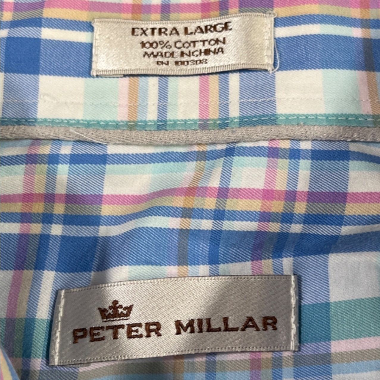 Peter Millar Peter Millar Men's Multicolor Shirt/Button Up Size XL SKU 53 Size US XL / EU 56 / 4 - 4 Thumbnail