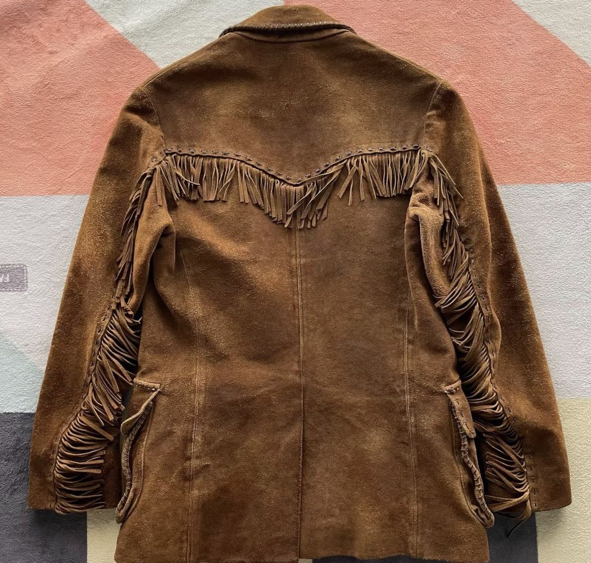 Polo Ralph Lauren RL Western Fringe Suede Jacket Ralph Lauren Polo K22 Size US S / EU 44-46 / 1 - 2 Thumbnail
