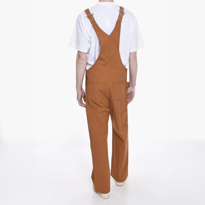 image of Bottega Veneta Cargo Denim Overall in Brown, Men's (Size 32)