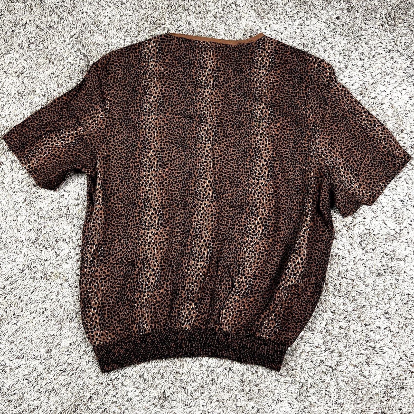 Vintage VINTAGE The American Collection Geometric Pattern Light Weight Pullover Women's Large Brown 90s 80s 90s Party Size L / US 10 / IT 46 - 3 Thumbnail
