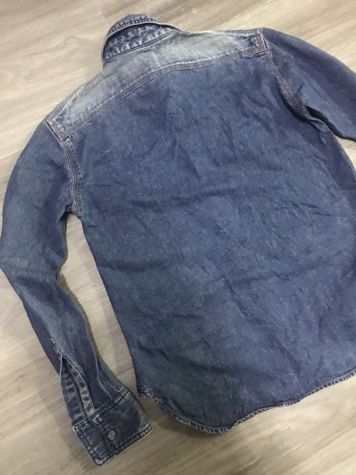 Buzz Rickson's × Indigo Reproduction USN Chambray Work Shirt Size US M / EU 48-50 / 2 - 11 Thumbnail