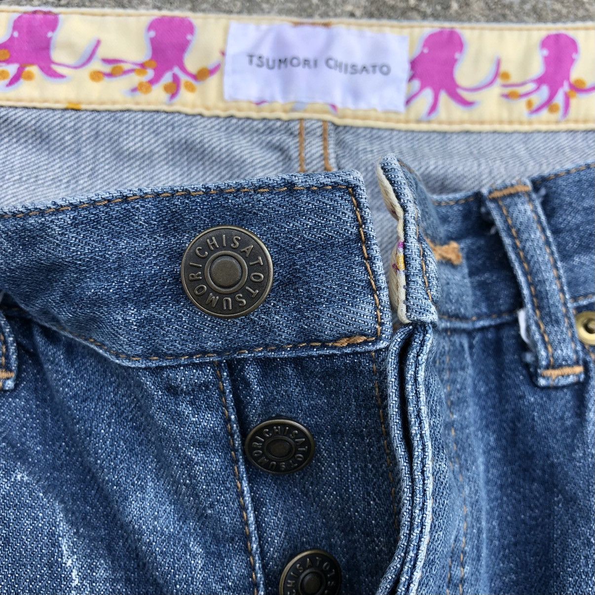 Issey Miyake × Japanese Brand × Tsumori Chisato ISSEY MIYAKE Tsumori Chisato Beautiful Art Slim Fit Denim Size US 29 - 7 Thumbnail