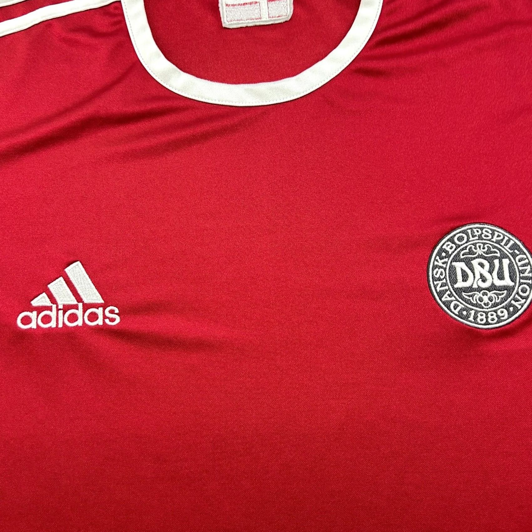 Adidas adidas Denmark 2004 Training Football Jersey Mens Large Adult Red Shirt Adidas Size US L / EU 52-54 / 3 - 6 Thumbnail