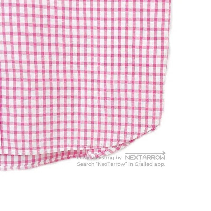 Burberry Burberry Pink Check Short Sleeve Shirt. Size L / US 10 / IT 46 - 4 Thumbnail