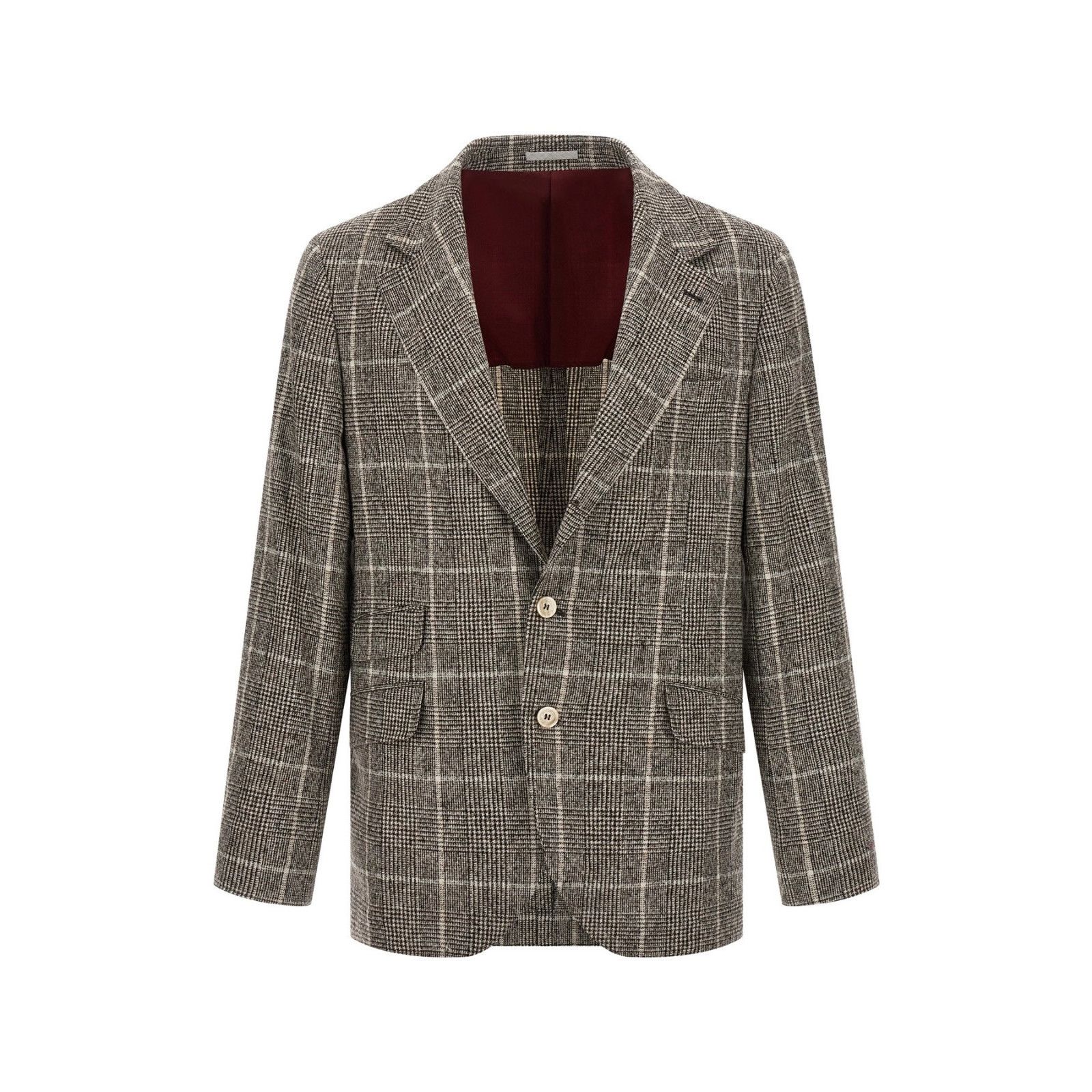 BRUNELLO CUCINELLI $6200 Cavallo Multicolor Wool Blazer Jack