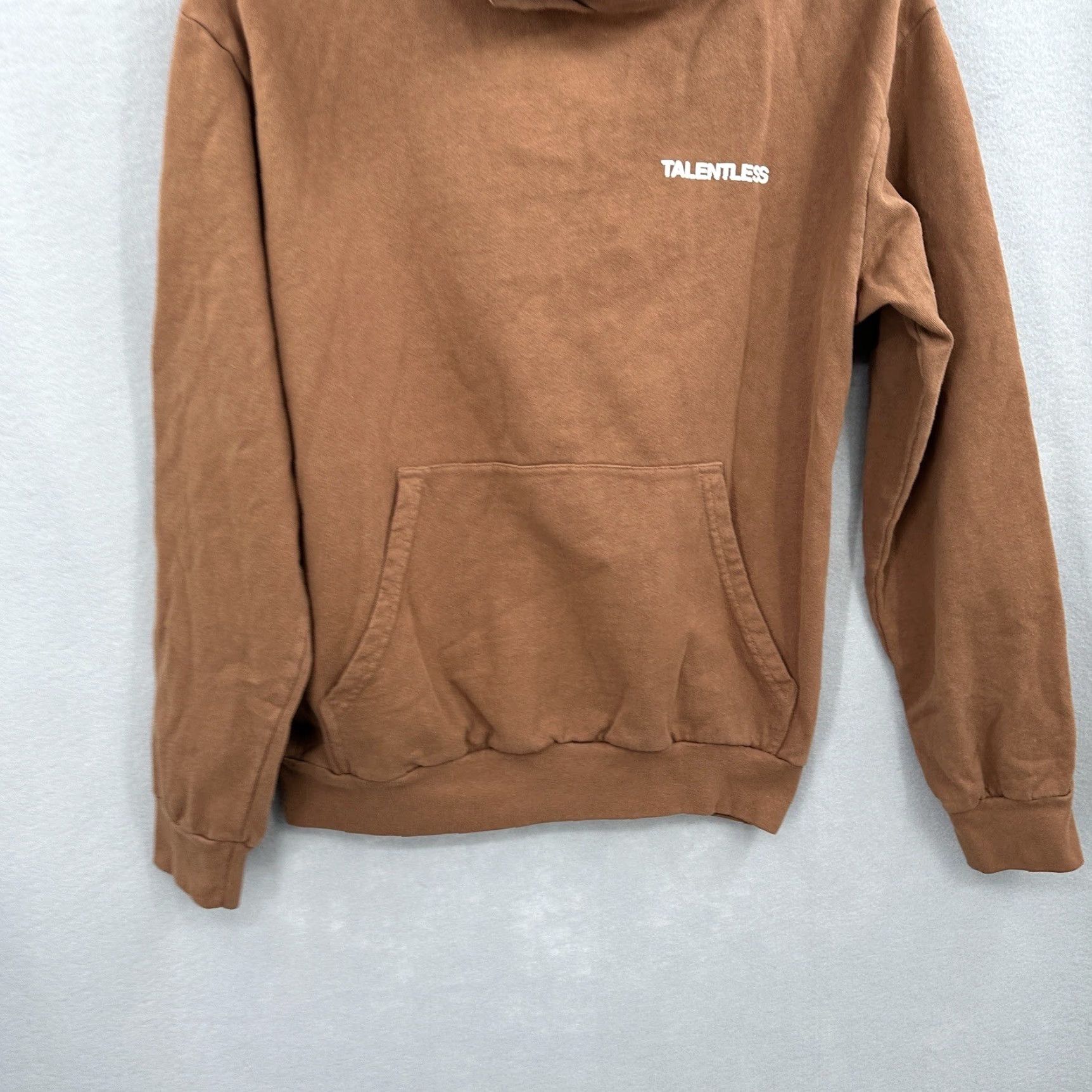 Talentless Talentless Hoodie Mens Small Tan Pocket Sweatshirt Scott Disick Streetwear y2k Size US S / EU 44-46 / 1 - 3 Thumbnail