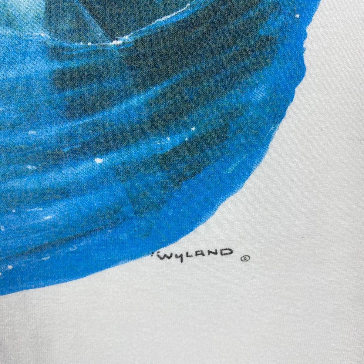 Vintage Vintage 90's The Art Of WYLAND COLLECTION Dolphins Art Tee Size US M / EU 48-50 / 2 - 3 Thumbnail