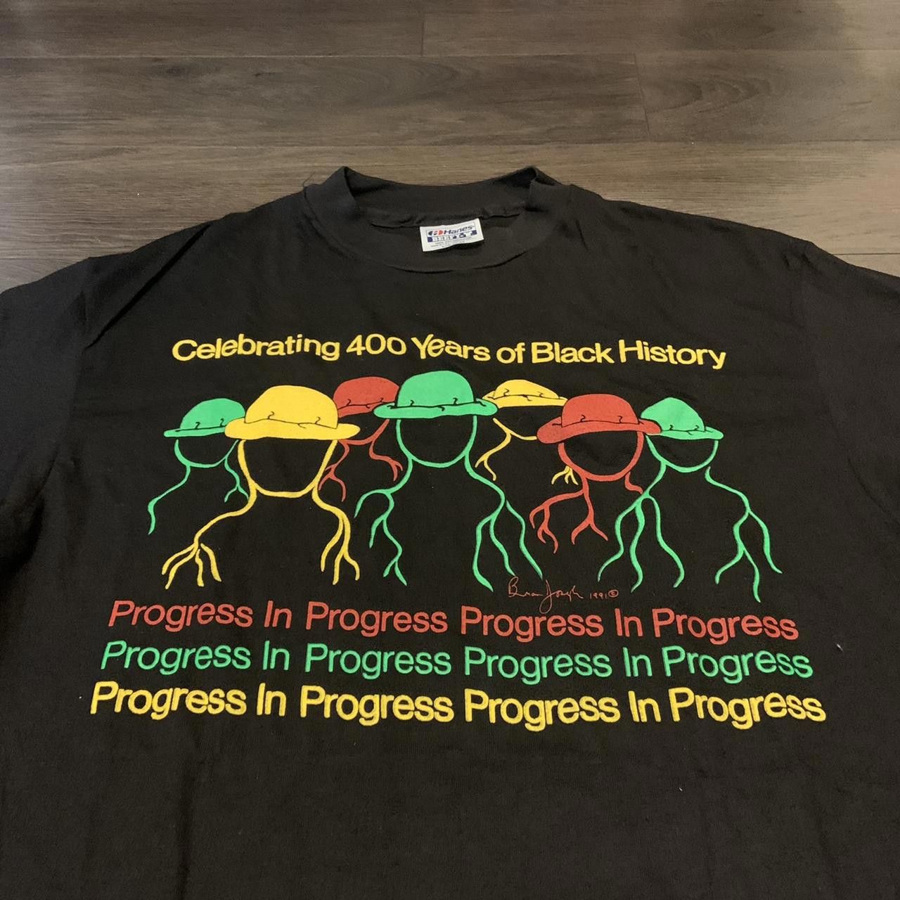 Designer Vintage Black History Month T Shirt 1991 Large Size US L / EU 52-54 / 3 - 1 Thumbnail