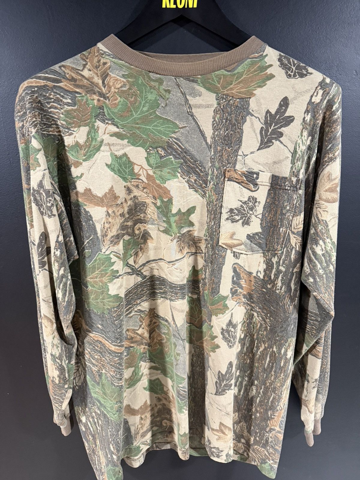 Vintage 1990s Vintage Camo Grunge Punk Single Stitch Pocket LS L Size US L / EU 52-54 / 3 - 2 Thumbnail