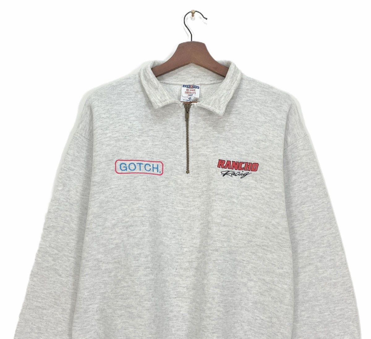 Jerzees × Vintage Vintage 90s Jerzees Gotch Rancho Racing Sweatshirt Size US M / EU 48-50 / 2 - 3 Thumbnail