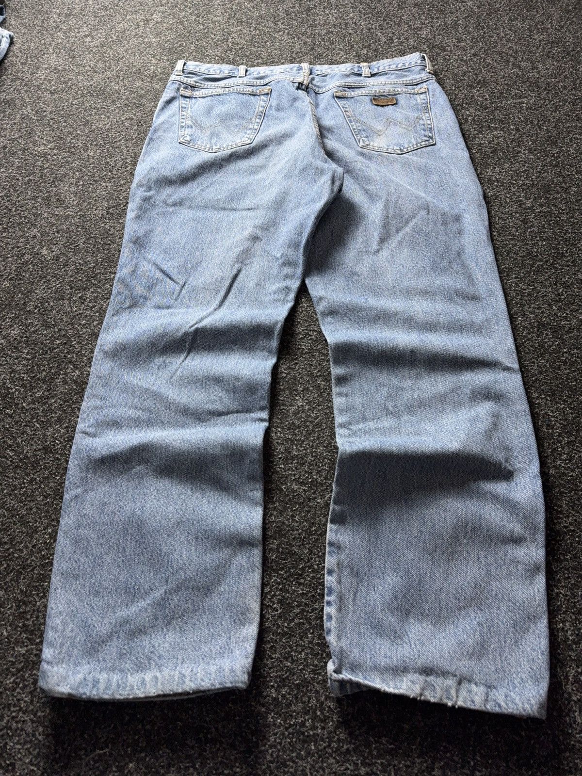 Wrangler 90s Wrangler USA Vintage Light Wash Straight Leg Jeans Size US 37 - 16 Thumbnail
