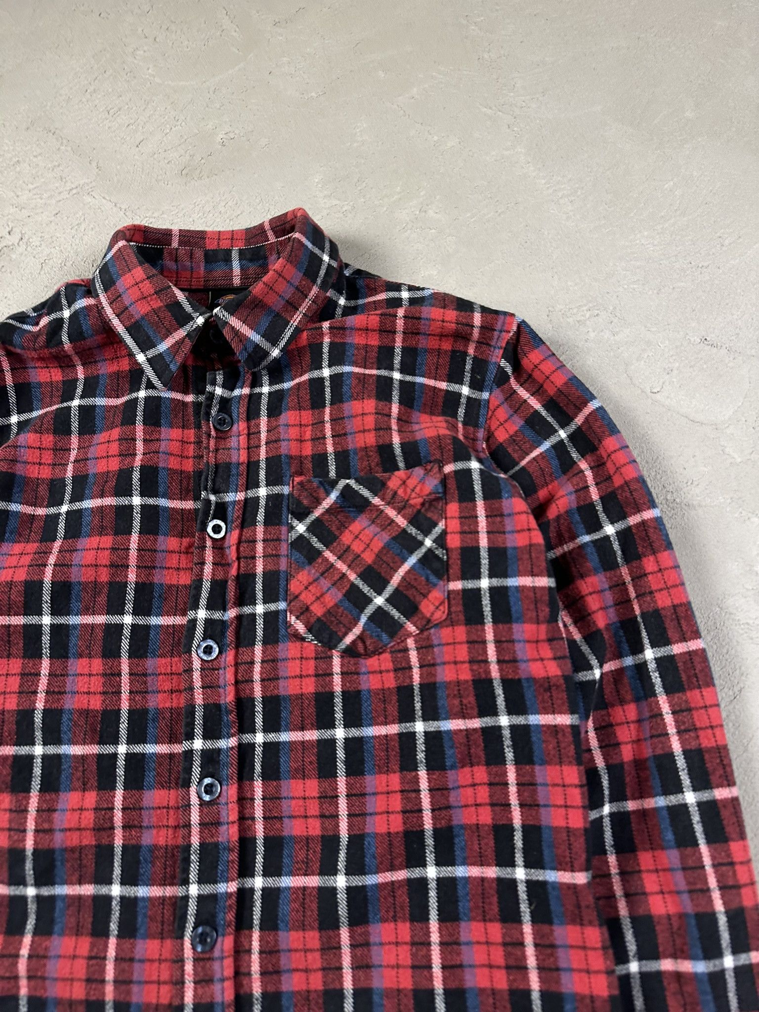 Dickies Vintage Y2k Dickies Flannel Checked Button Up Shirt Size US S / EU 44-46 / 1 - 5 Thumbnail