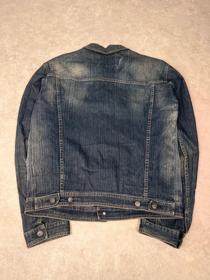 Marithe + Francois Girbaud 2000s Marithé + François Girbaud Blue Faded Denim Jacket Size US M / EU 48-50 / 2 - 7 Thumbnail