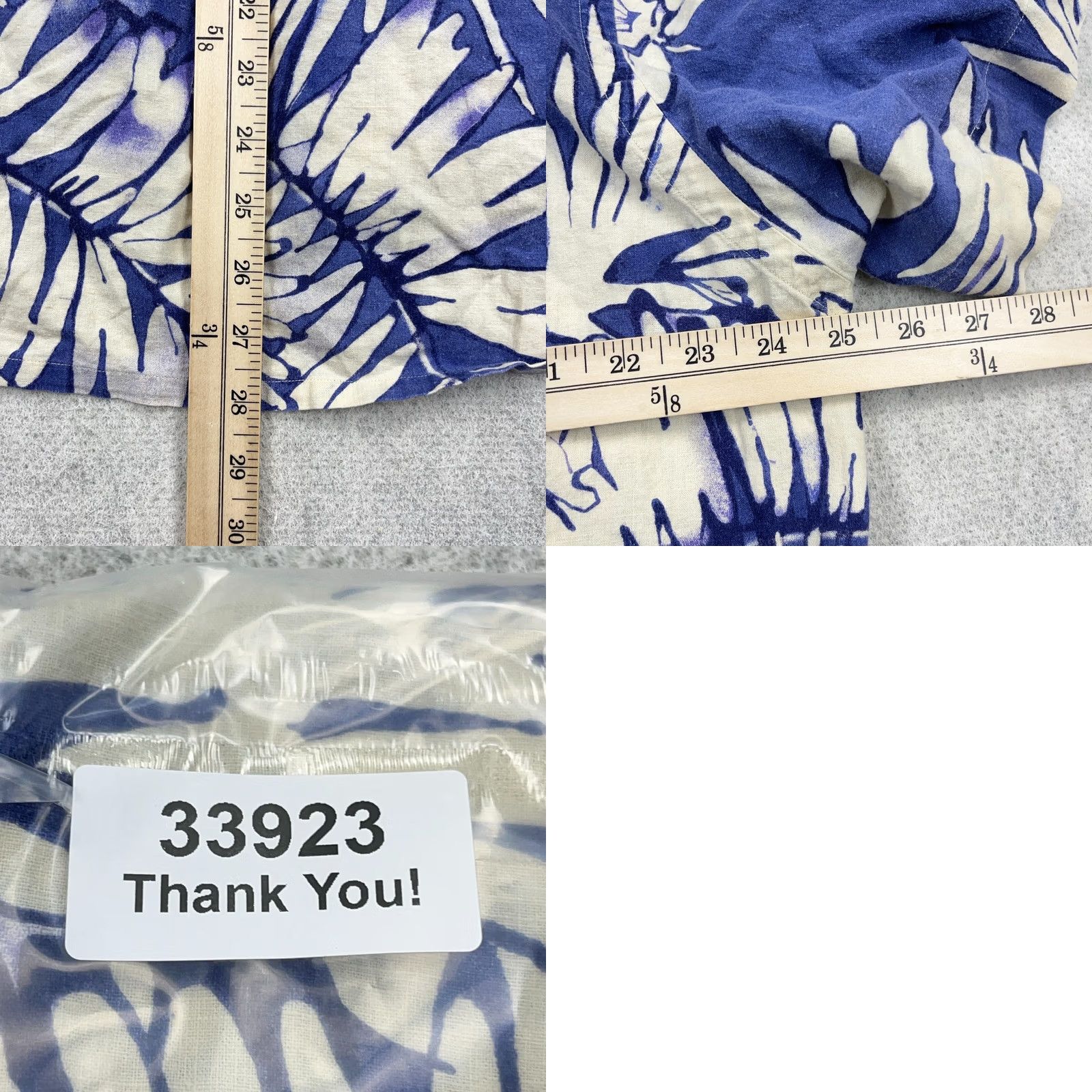 Polo Ralph Lauren VINTAGE Polo Ralph Lauren Shirt Men XL Blue Linen Blend Hawaiian Floral Loop Shirt Size US XL / EU 56 / 4 - 8 Thumbnail