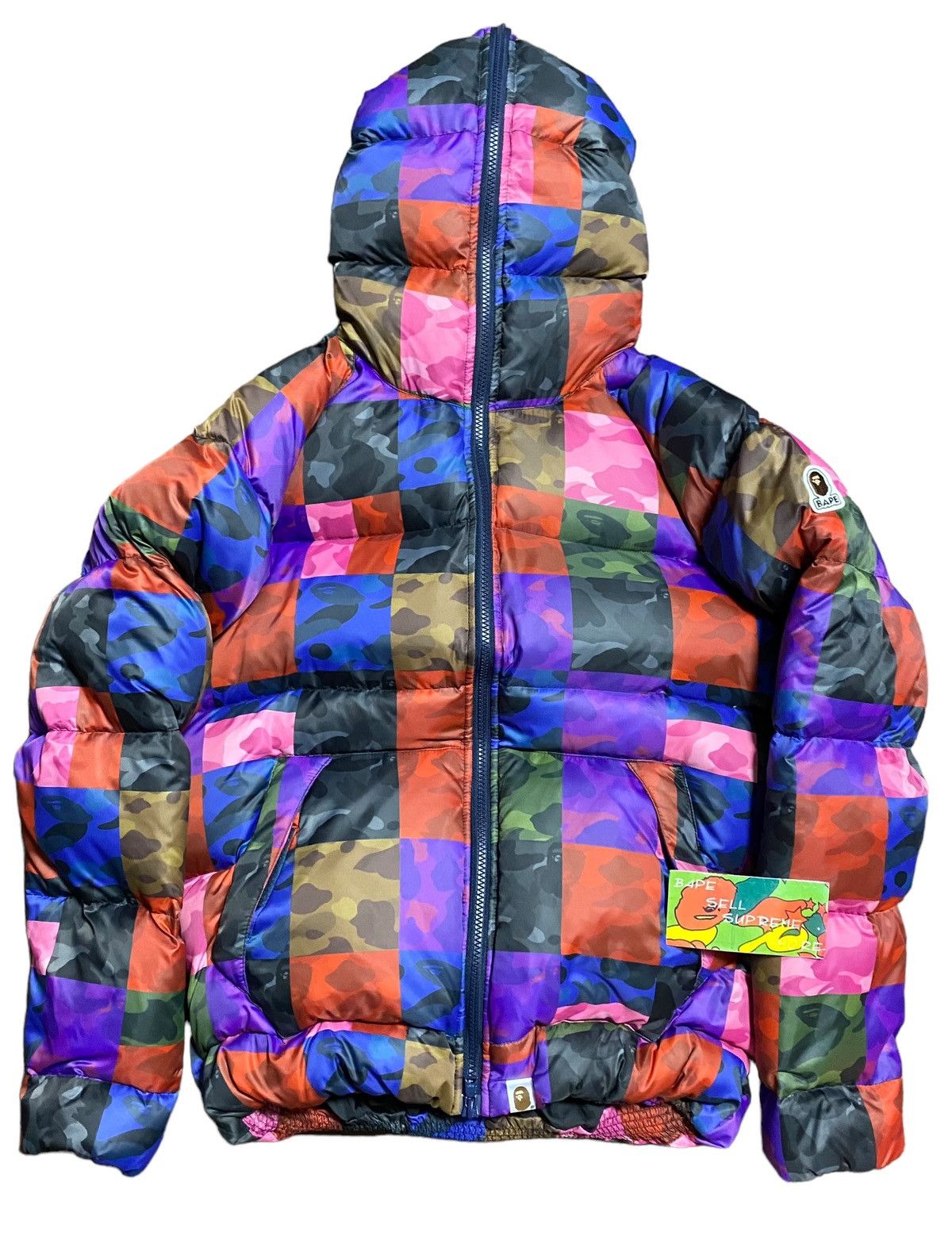 Bape Bape Multi camo Puffer Down Jacket | Grailed