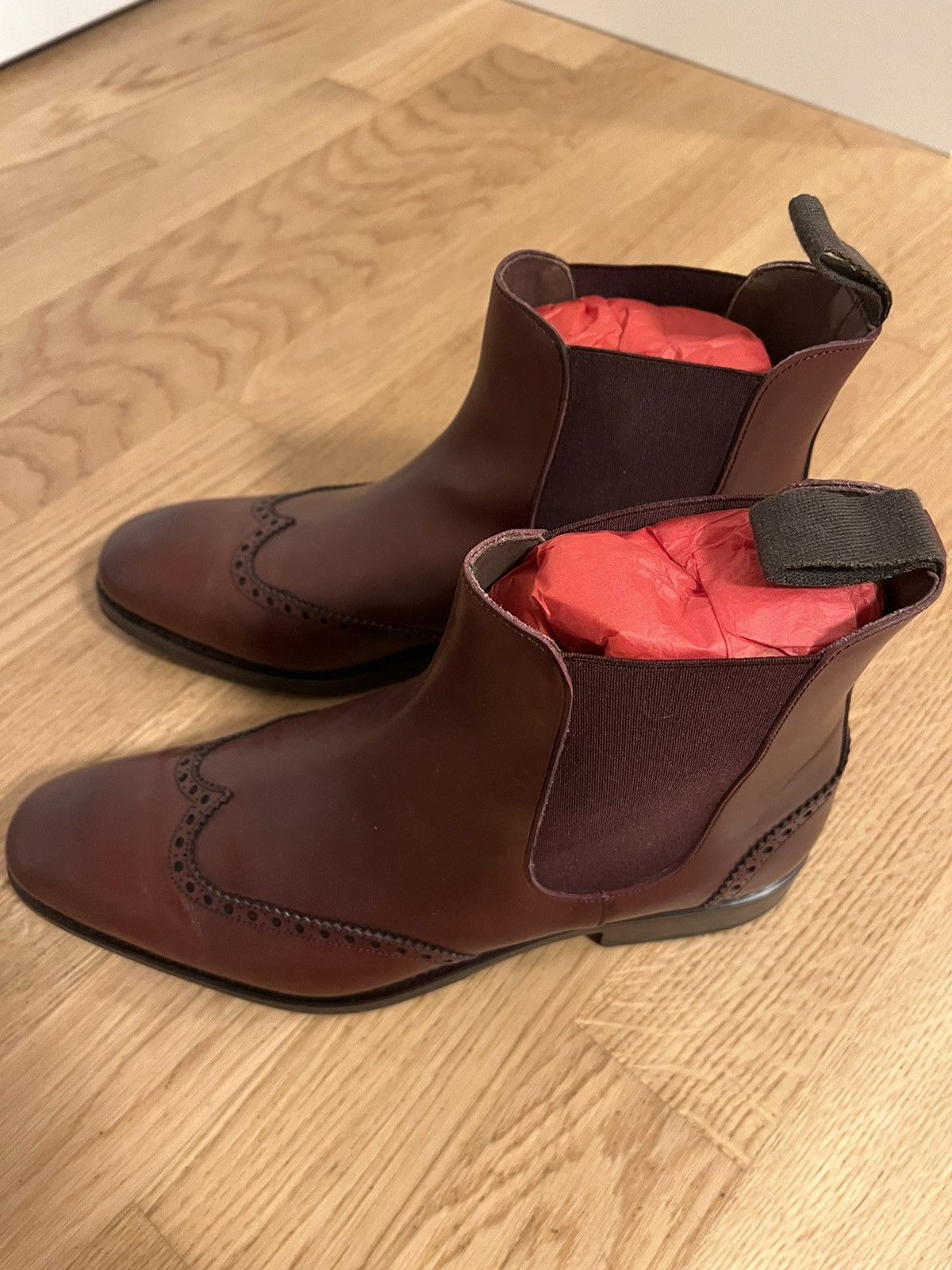 Carmina Burgundy Rain Chelsea Size US 6 / EU 39 - 5 Thumbnail