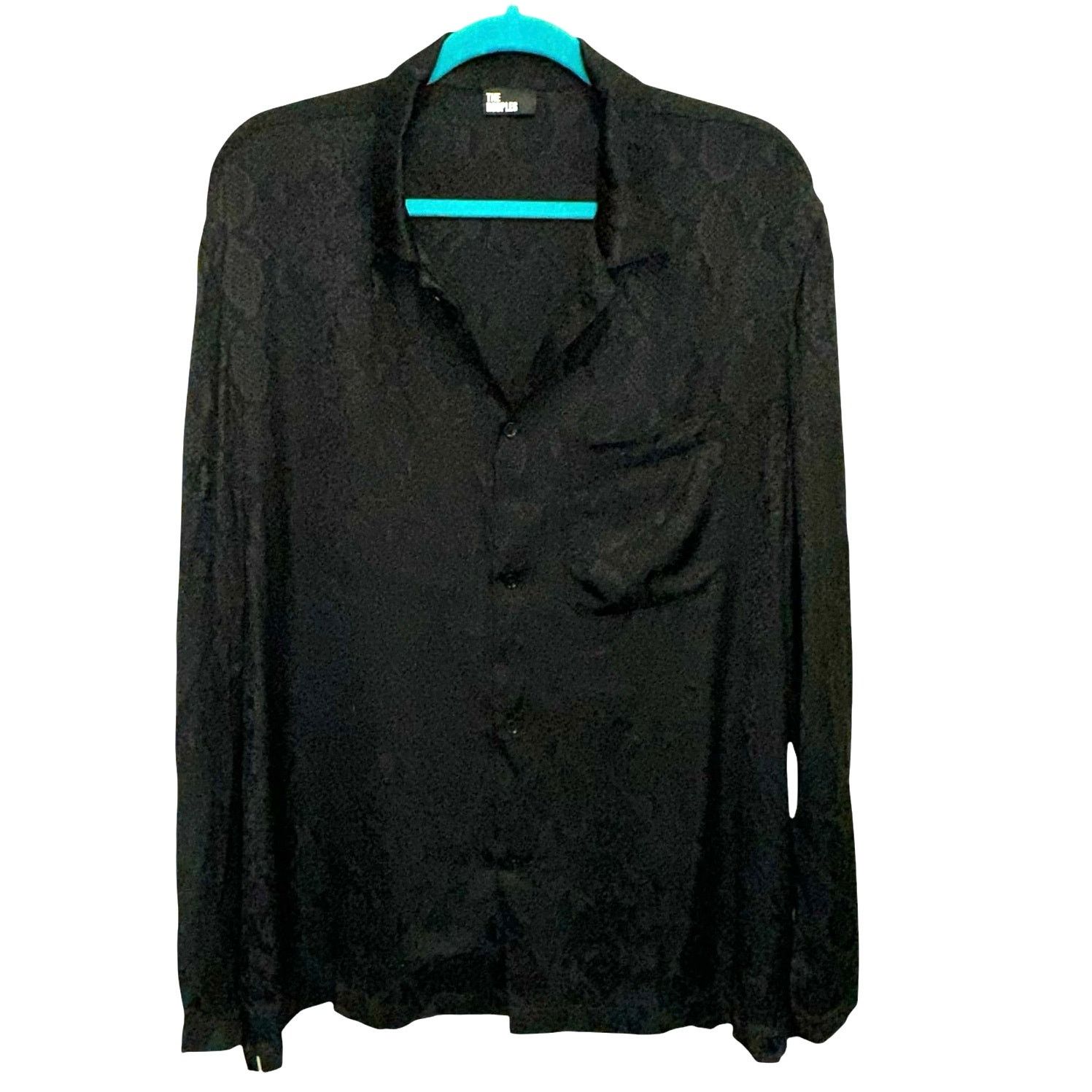 The Kooples The Kooples Patch Pocket Snakeskin Button Down Blouse Size L / US 10 / IT 46 - 1 Thumbnail