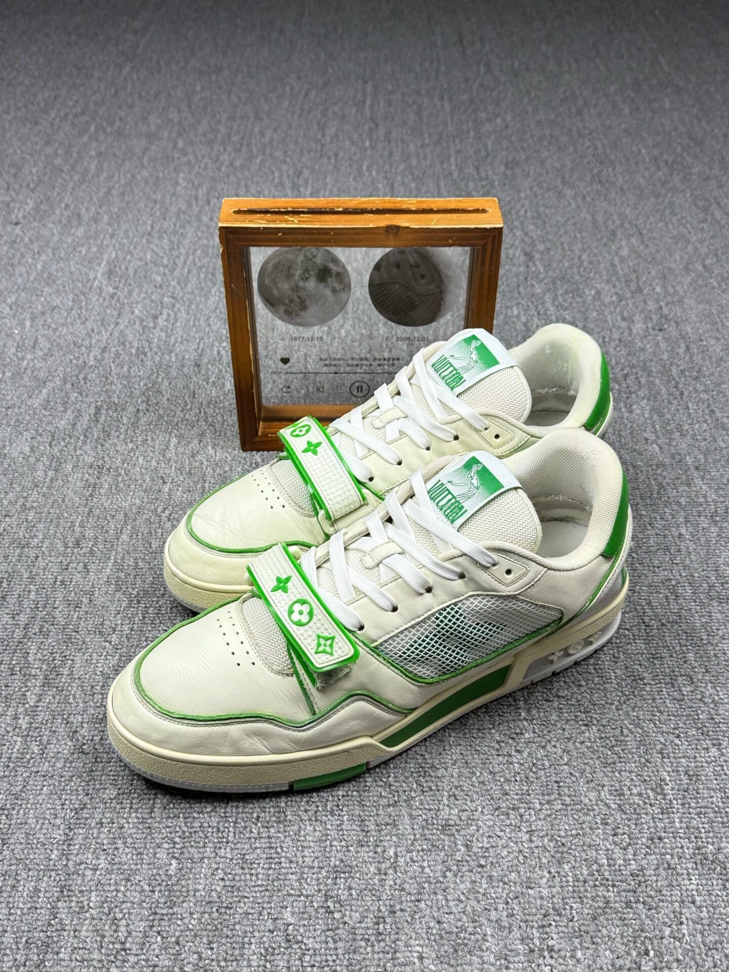Louis Vuitton Louis Vuitton Training Green Lowtop Sneakers 10 Men Size US 10 / EU 43 - 1 Thumbnail