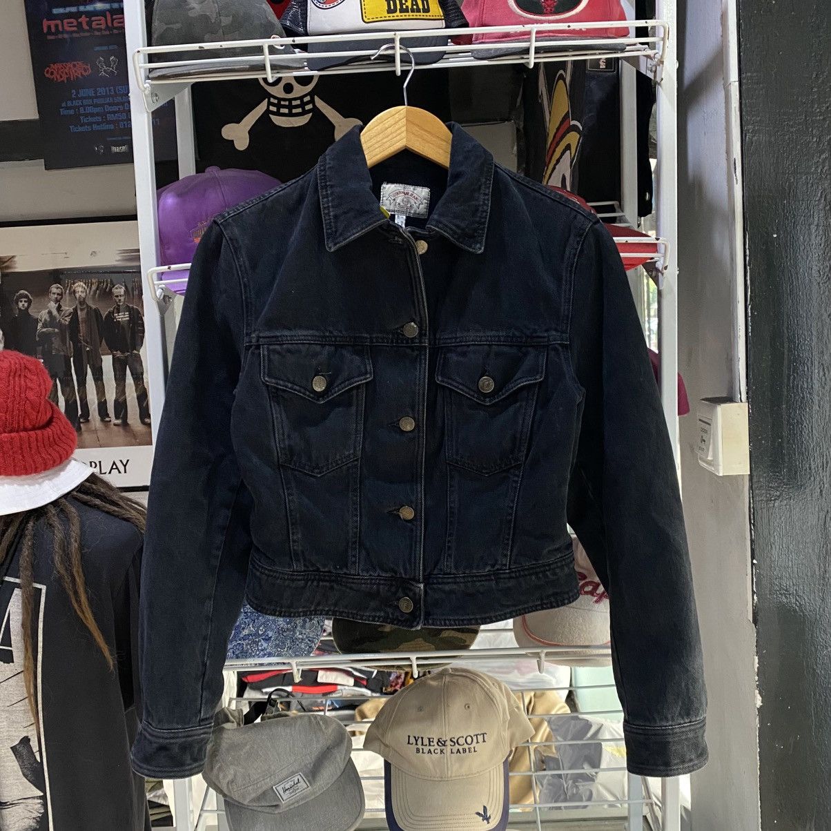 Vintage Giorgio Armani Jeans Denim Jacket Sherpa size XS