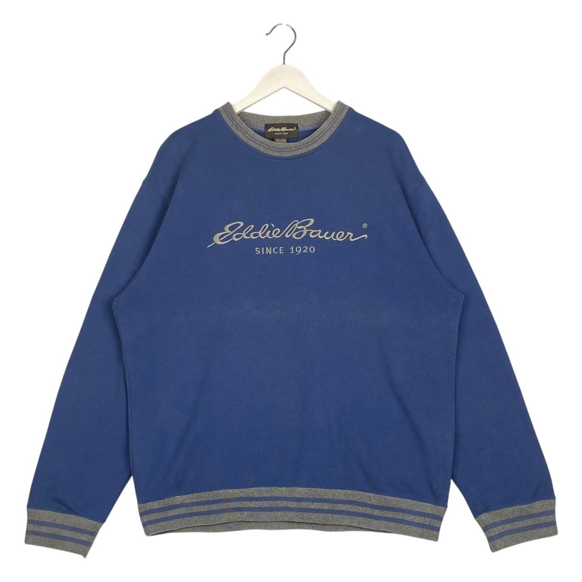 Eddie Bauer × Vintage Vintage Eddie Bauer Embroidered Crewneck Sweatshirt Blue Size US M / EU 48-50 / 2 - 1 Thumbnail