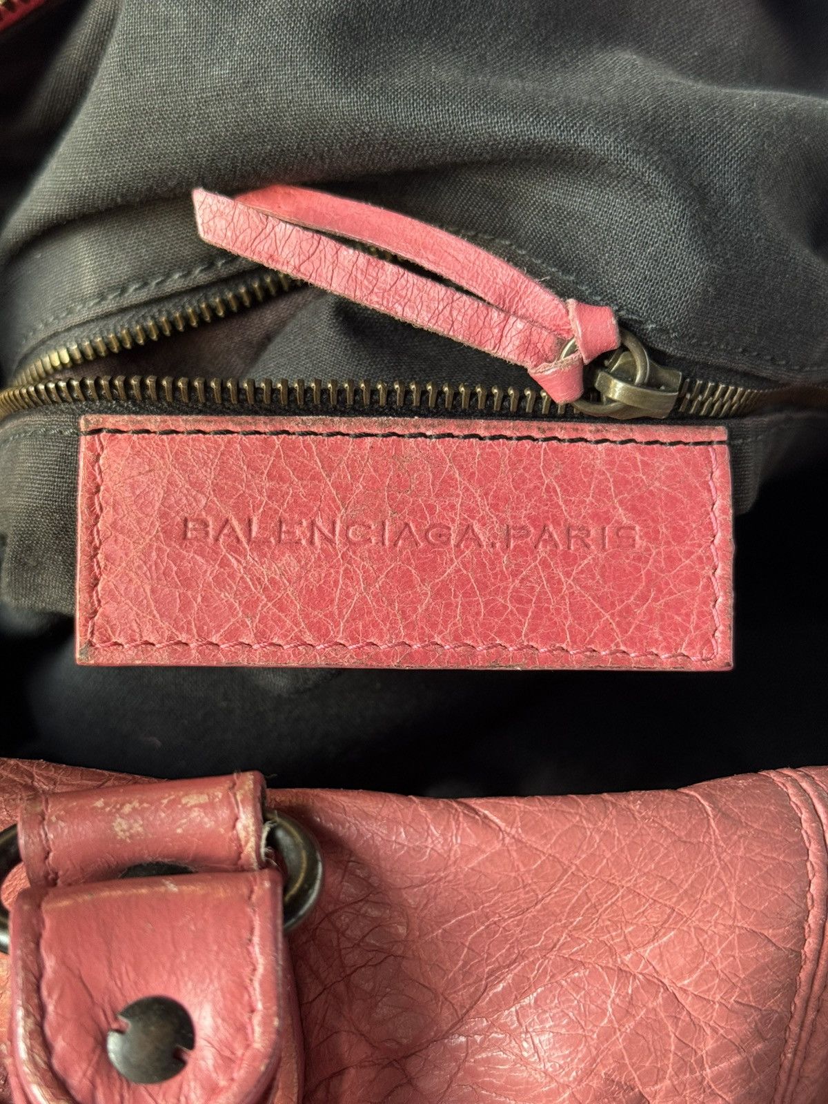 Balenciaga BALENCIAGA Sorbet Lambskin Leather Motorcycle Part Time Bag Size ONE SIZE - 13 Thumbnail