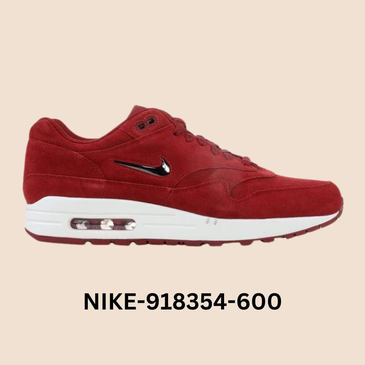 Nike Nike Air Max 1 Premium Jewel Team Red Size 10.5 918354-600 Size US 10.5 / EU 43-44 - 12 Thumbnail