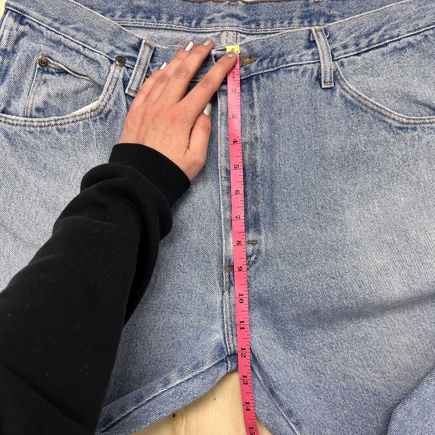 Wrangler Wrangler Pants Mens 37 Blue Jeans 37x29 Light Wash Denim Regular Classic Casual Size US 37 - 7 Thumbnail