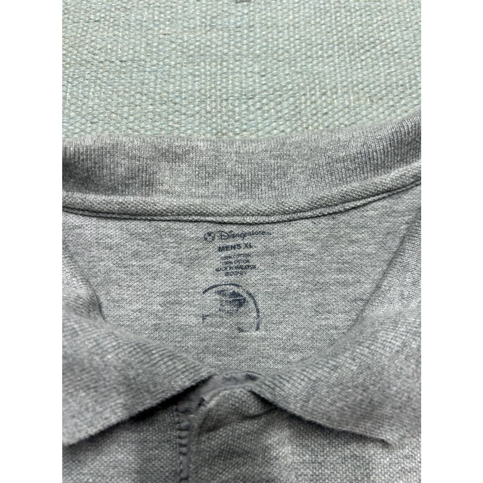 Vintage Mickey Mouse Polo Shirt Disney 3D Graphic Cotton Soft Men’s XL Short Sleeve Gray Polo Mens XL 3D Mickey Mouse Shirt Size US XL / EU 56 / 4 - 7 Thumbnail