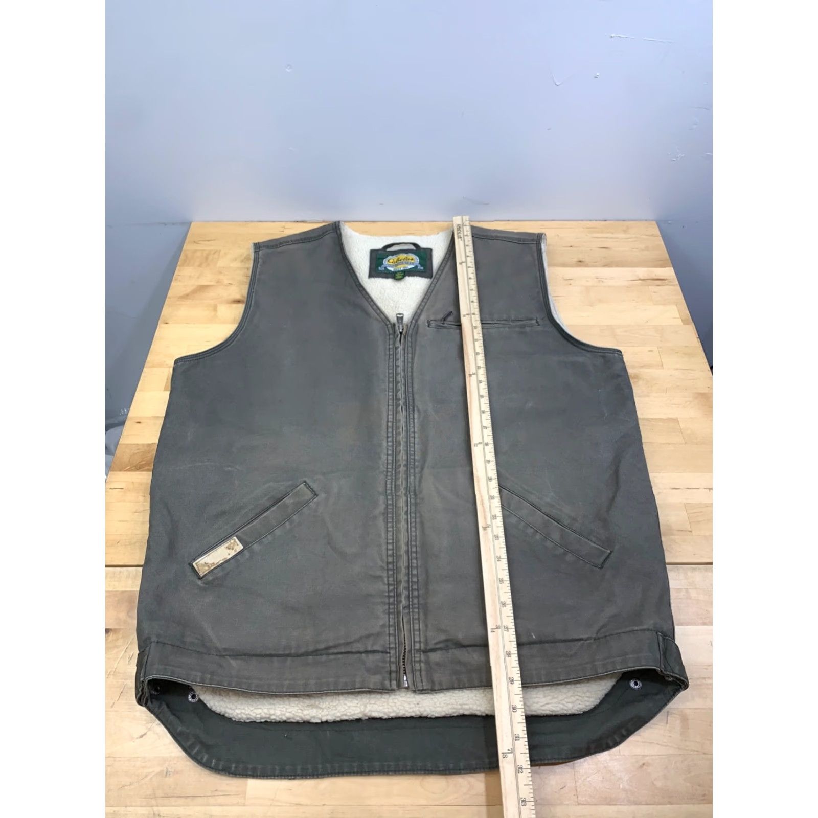 Vintage Cabela's Vest Mens L Green Cotton Canvas Lined Outdoor Casual Hunting Retro Classic Nature Outdoor 12656 Size US L / EU 52-54 / 3 - 5 Thumbnail