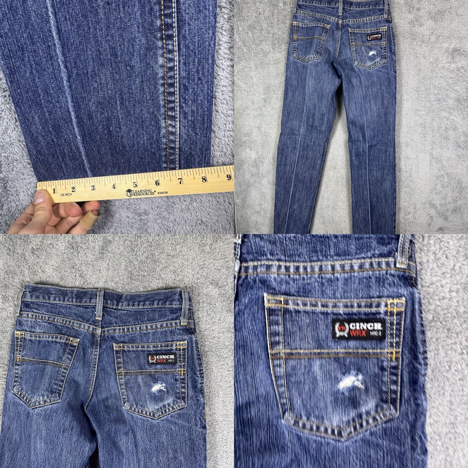 Vintage Cinch WRX FR Jean Men 30x33 Flame Resistant Utility White Label Workwear ATPV 20 Jeans Denim Blue 30 In. 33 In. Cinch Size US 30 / EU 46 - 9 Thumbnail
