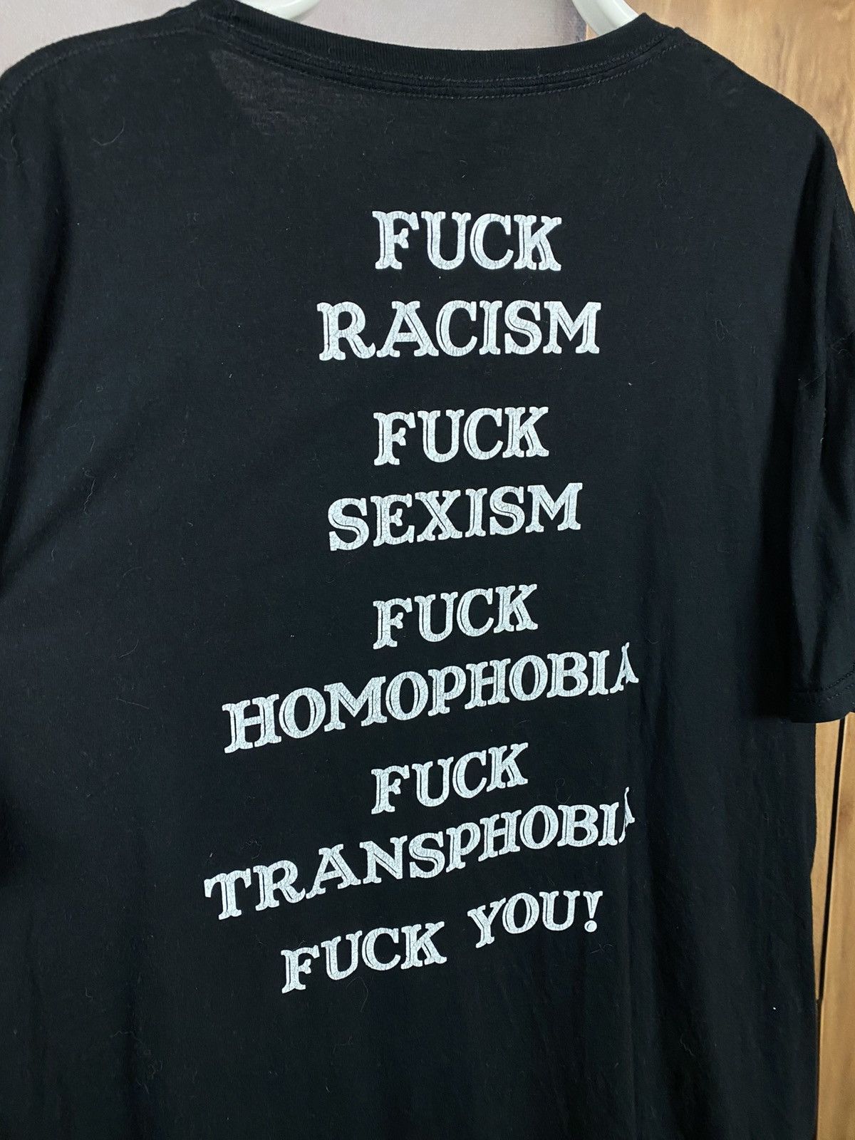 Band Tees 🎸T-Shirt Dischord Skeleton Rock Punk Humor VTG Tee Fuck You🎸 Size US XXL / EU 58 / 5 - 4 Thumbnail