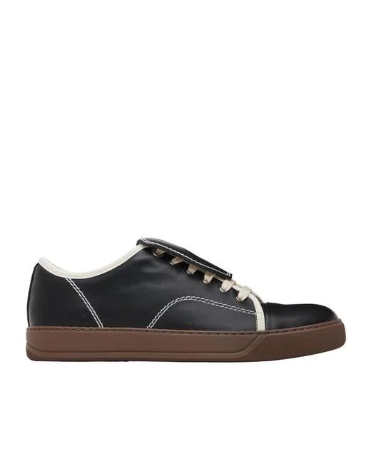 Lanvin os11x0226 Dbb1 Sneakers With Leather Tongue In Black Size US 10 / EU 43 - 1 Thumbnail