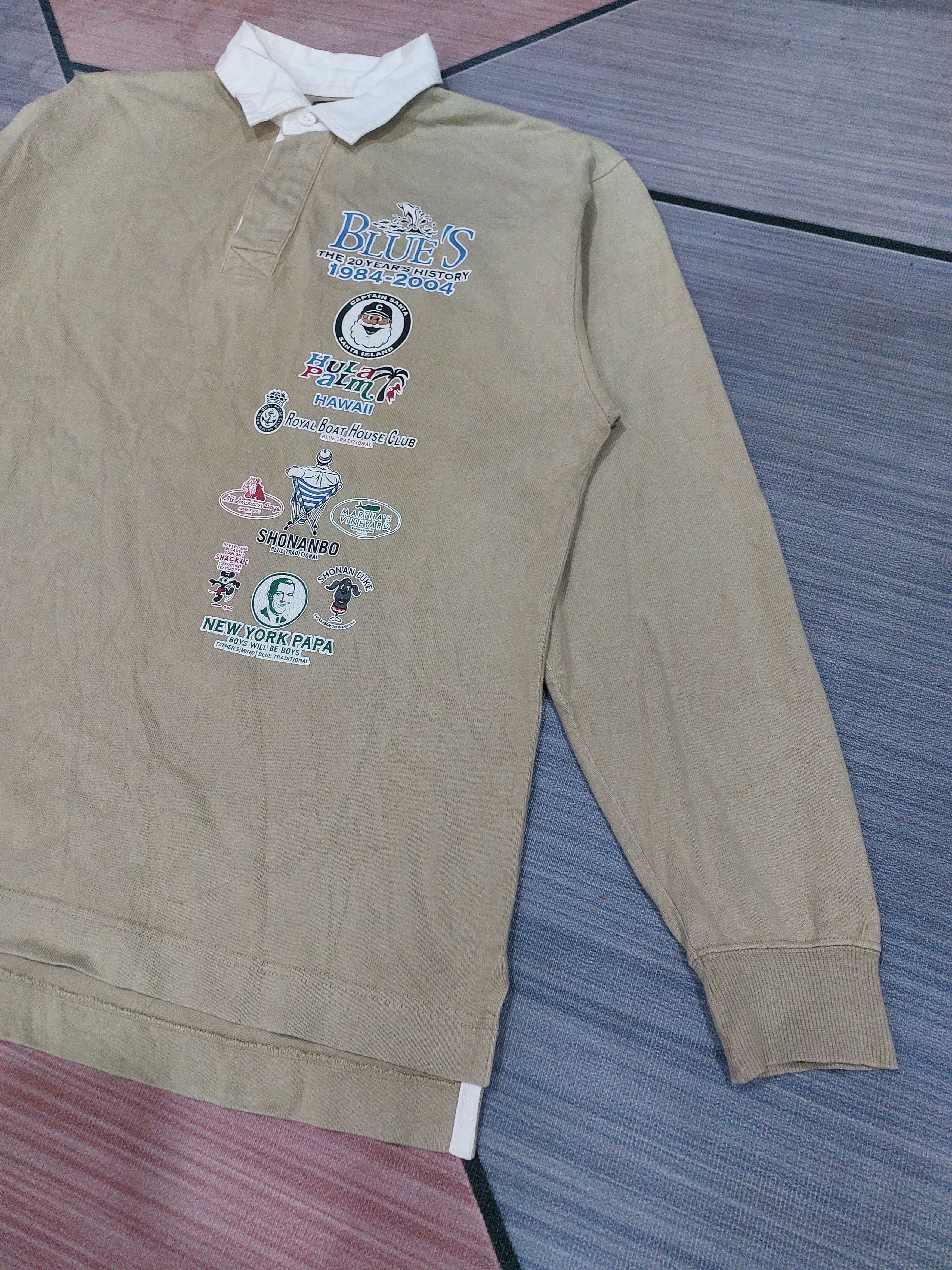 Japanese Brand × Vintage CAPTAIN SANTA POLO RUGBY LONG SLEEVE SHIRT Size US L / EU 52-54 / 3 - 3 Thumbnail