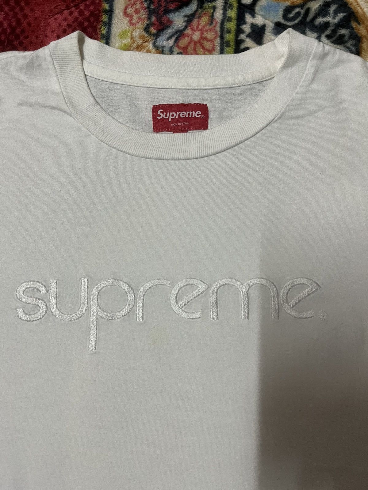 Supreme Supreme White Long Sleeve Tshirt Size US L / EU 52-54 / 3 - 2 Thumbnail