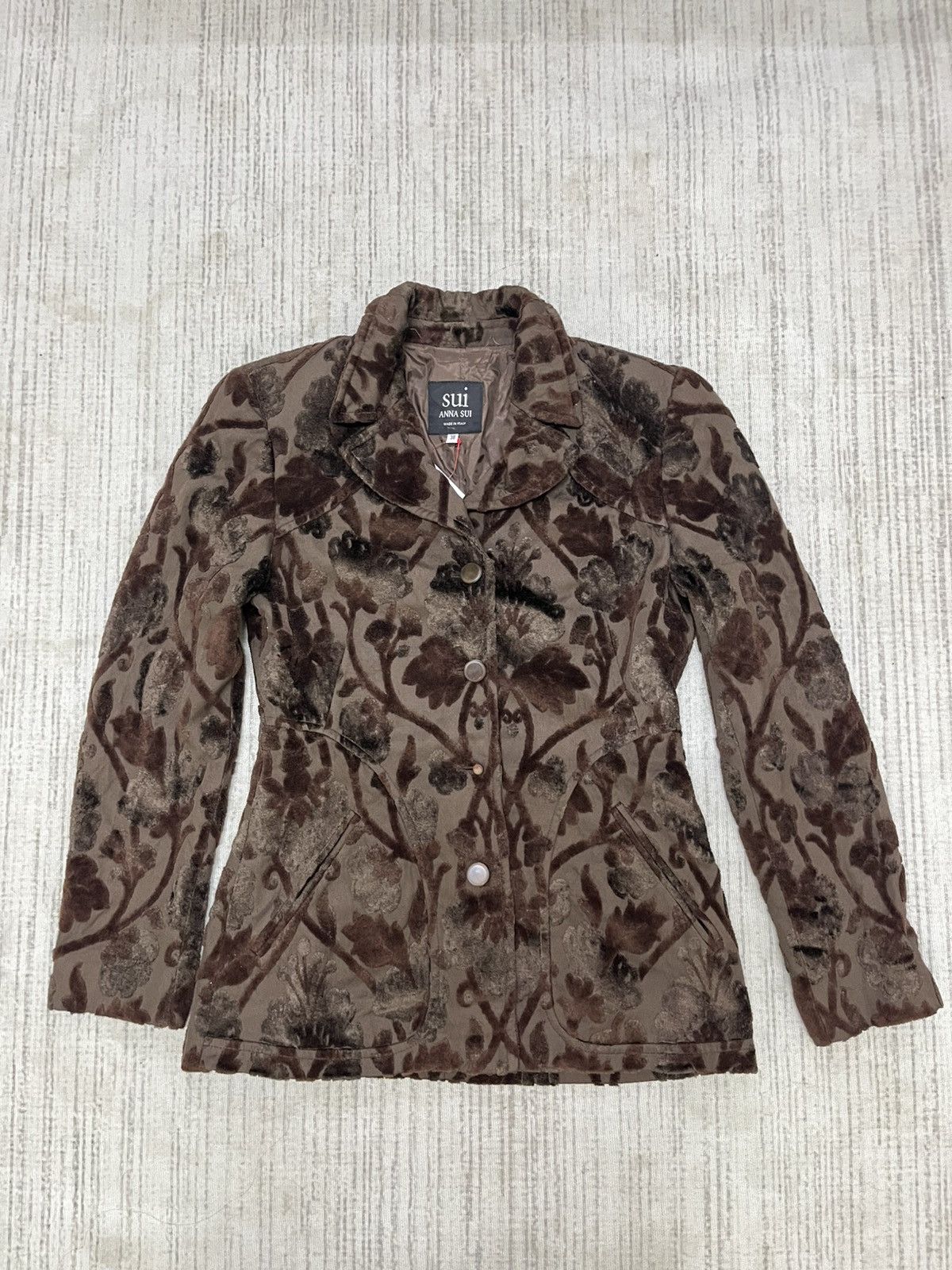 Anna Sui Vintage 80s made in italy anna sui fur jacket Size XS / US 0-2 / IT 36-38 - 1 Thumbnail