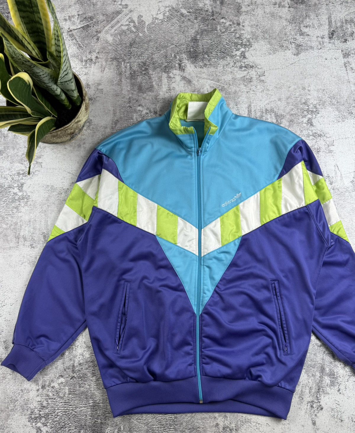 Adidas Adidas Men’s Vintage M Y2K Retro Blue Logo Track Activewear Zip Light Jacket Size US M / EU 48-50 / 2 - 5 Thumbnail