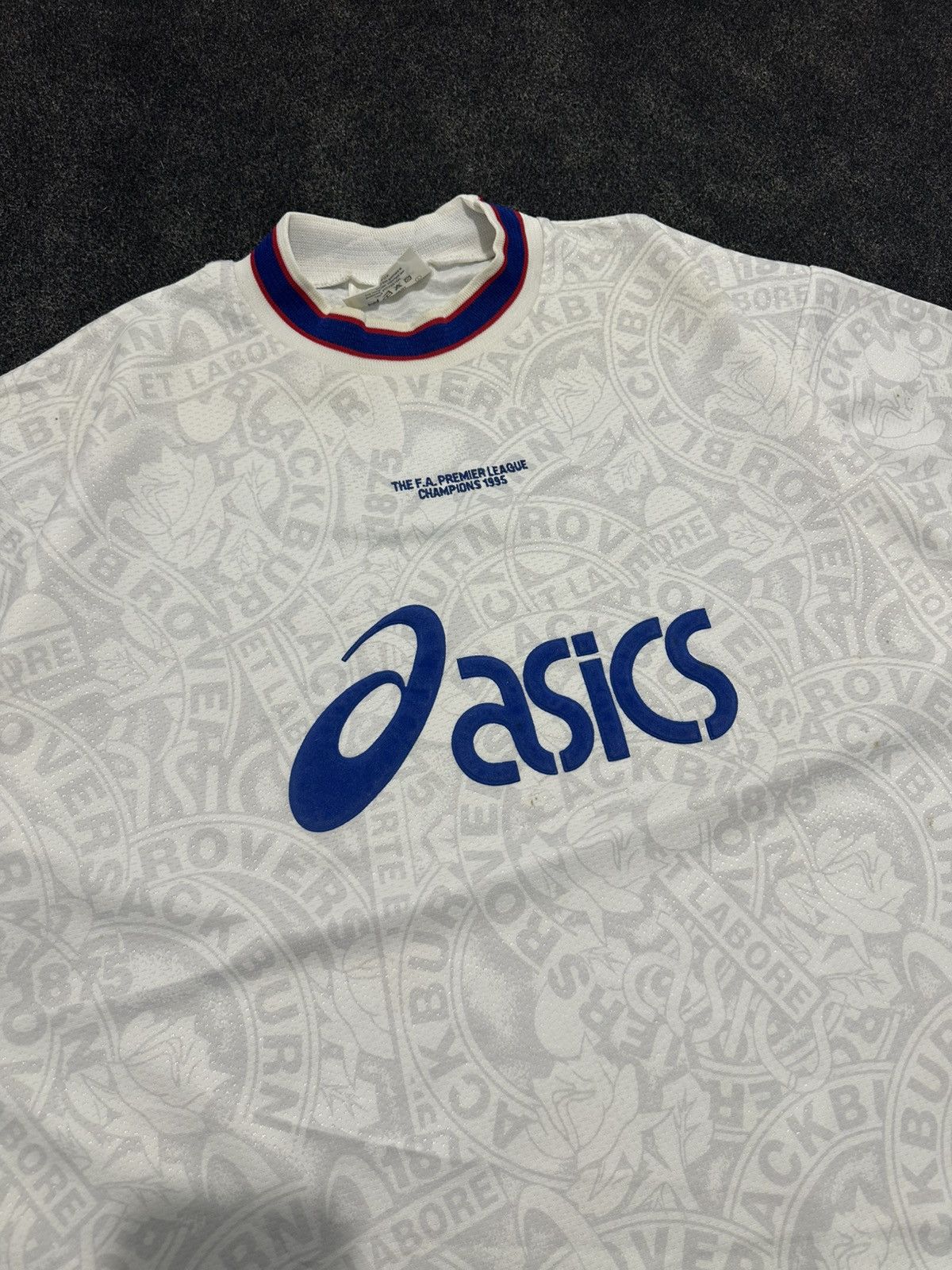 Asics ASICS 1995 Blackburn Rovers The F.A. Premier League Jersey Size US XL / EU 56 / 4 - 2 Thumbnail