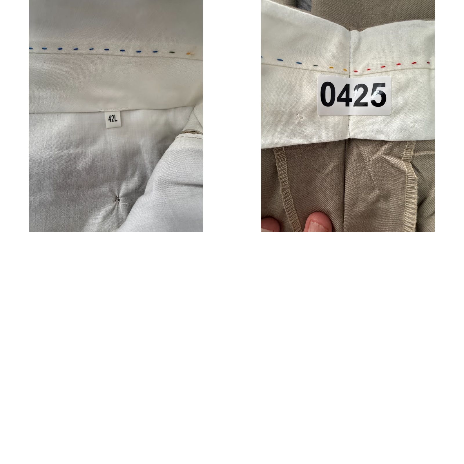 Alexander Julian VINTAGE Alexander Julian Colours Suit Set Men's 48L Blazer 42L Pants Tan Pure Wool Blazer Pants Suit Mens 48L 42L Tan Wool Size 48R - 11 Thumbnail